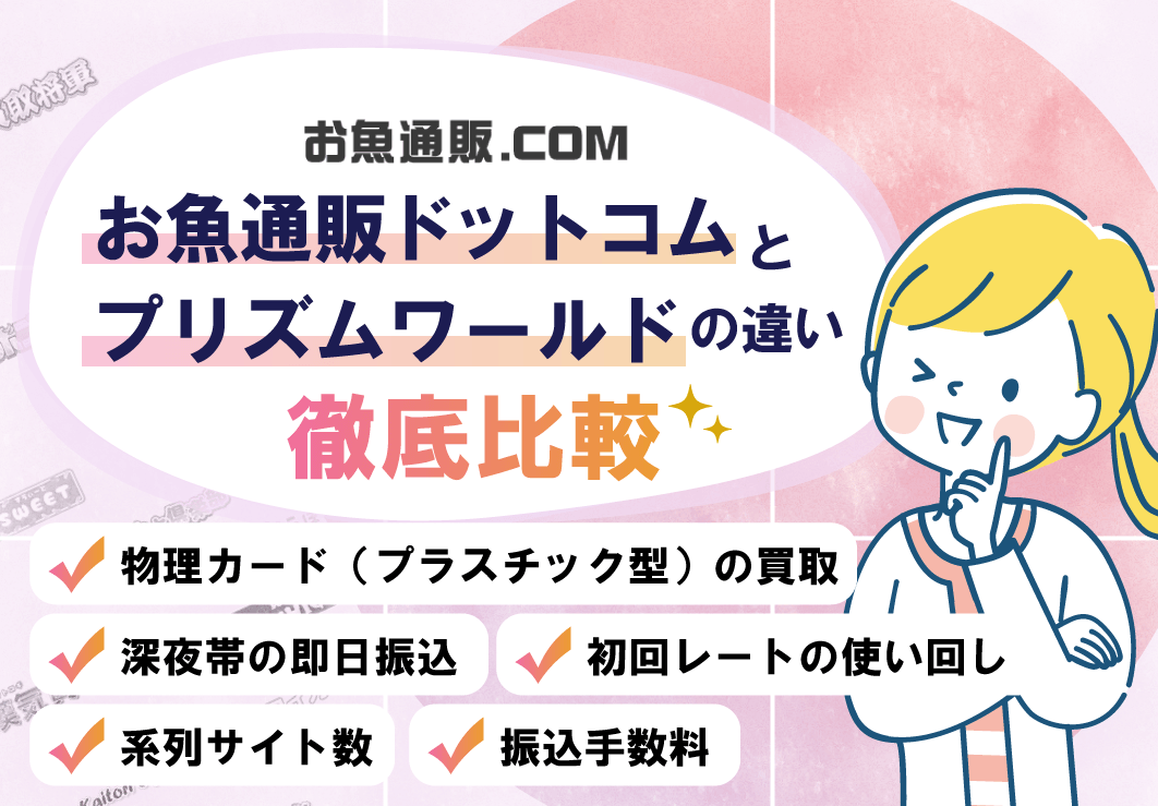 お魚通販ドットコムと「プリズムワールド」の違い徹底比較