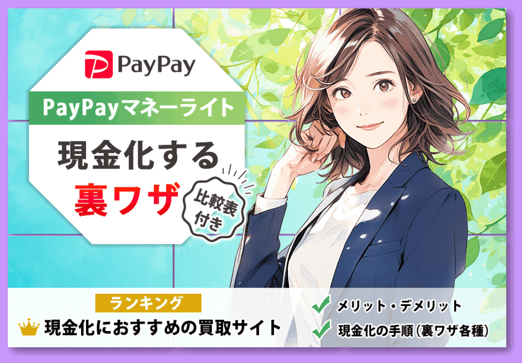 ペイペイマネーライトを現金化する裏ワザと現金化におすすめの買取サイトまとめ